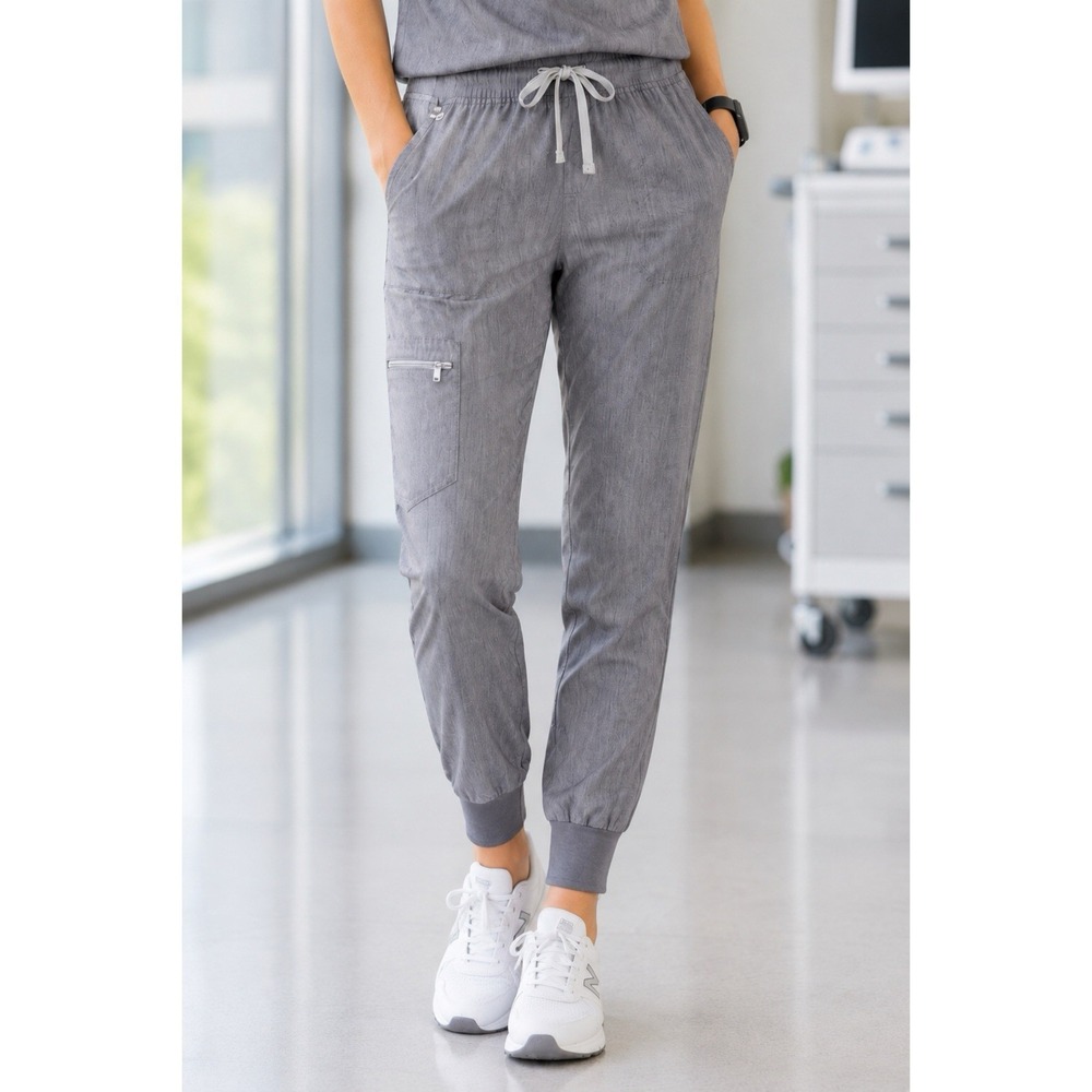 FIGS Zamora Jogger Scrub Pants Size Small Graphite Gray Standard Rise
